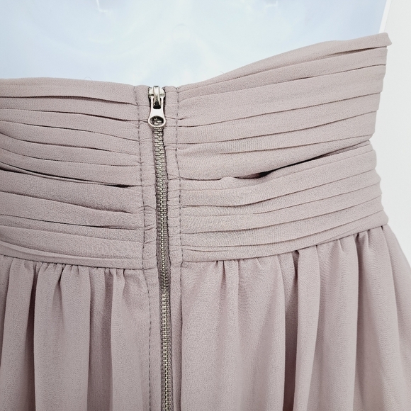 TFNC Wedding Halter Chiffon Maxi Dress In Microchip UK Size 6 US Size 2 - Picture 10 of 15